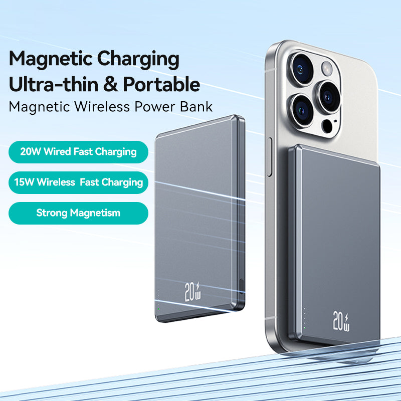 USAMS US-CD220 PB73 Magnetic Wireless Power Bank 5000mAh PD 20W Fast Charging Phone Charger USAMS US-CD220 PB73 Magnetic Wireless Power Bank 5000mAh PD 20W Fast Charging Phone Charger